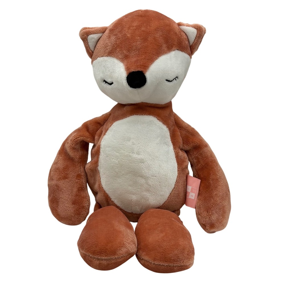 Max Studio Kids Orange Sleeping Fox Plush Stuffed Animal Toy 19 in Floppy Clean